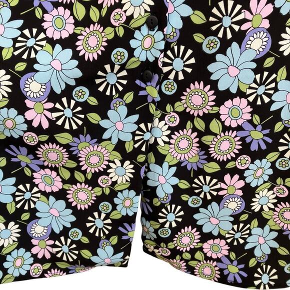 Tall Girl Canada Vintage A-line Maxi Skirt Button Front Retro 70s Floral Print M - Picture 5 of 16